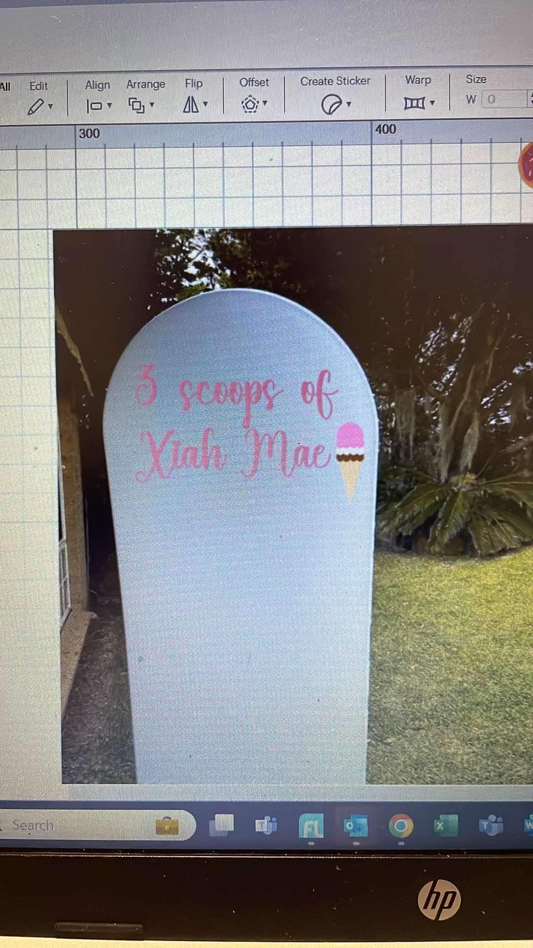 Large custom sticker