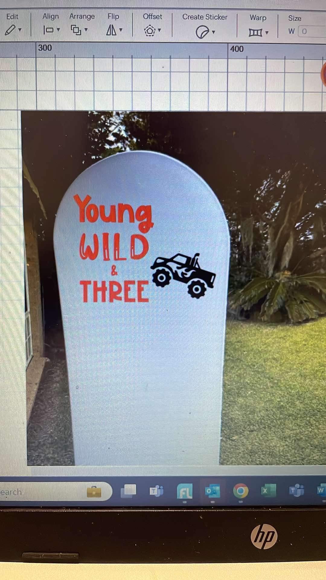 Large custom sticker