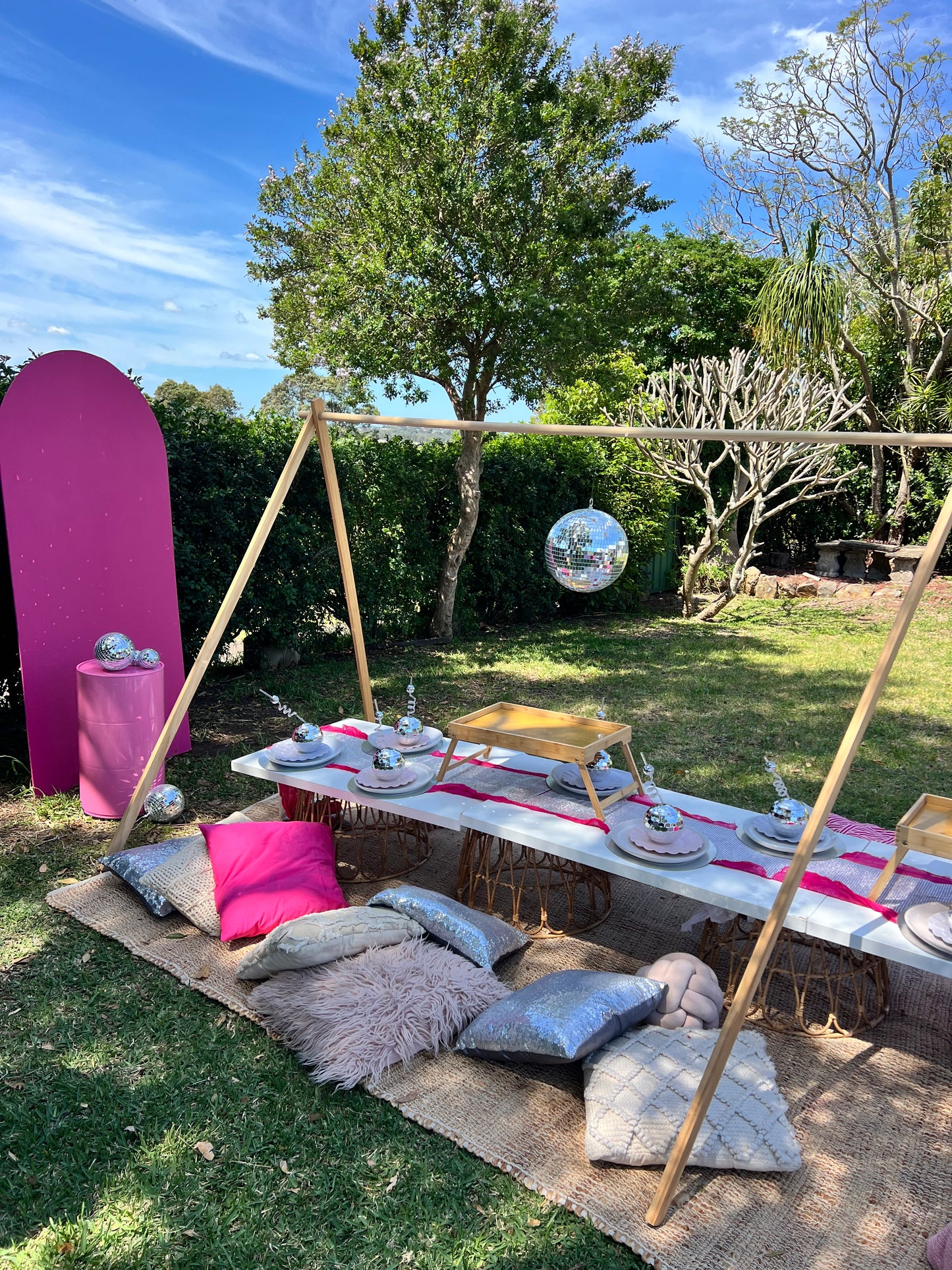 Rugs, table tops, basket bases and cushions only