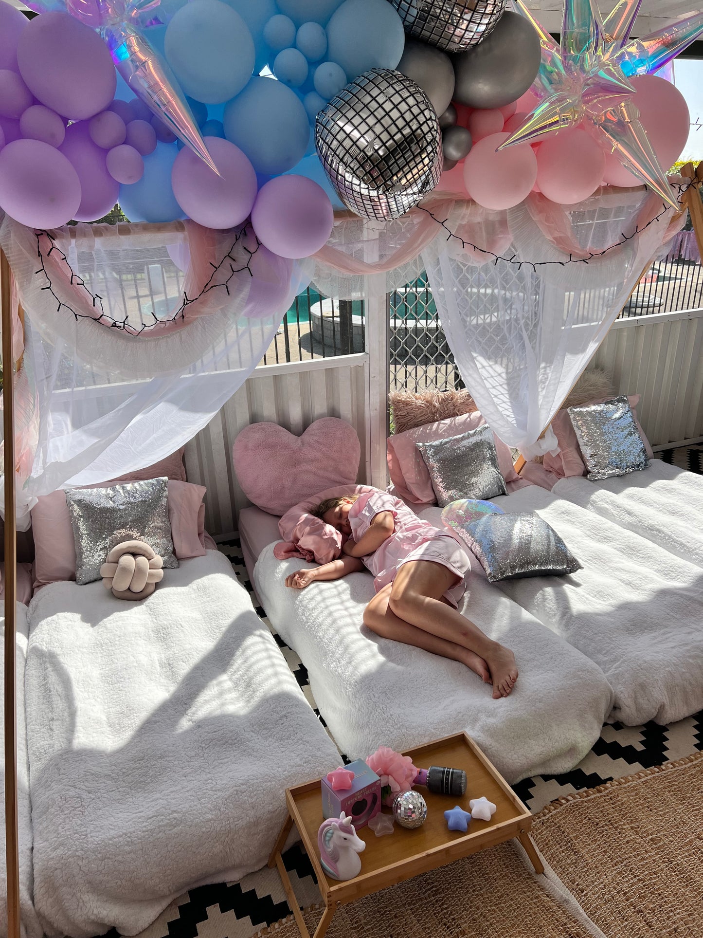 DIY slumber party beds