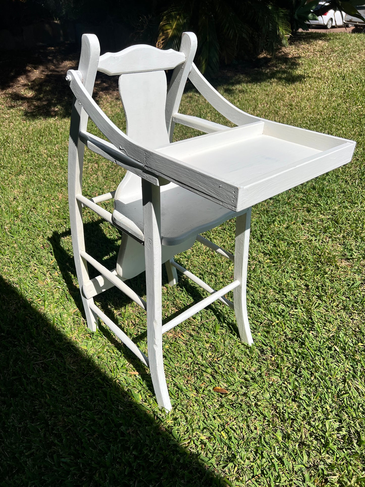 Vintage white highchair
