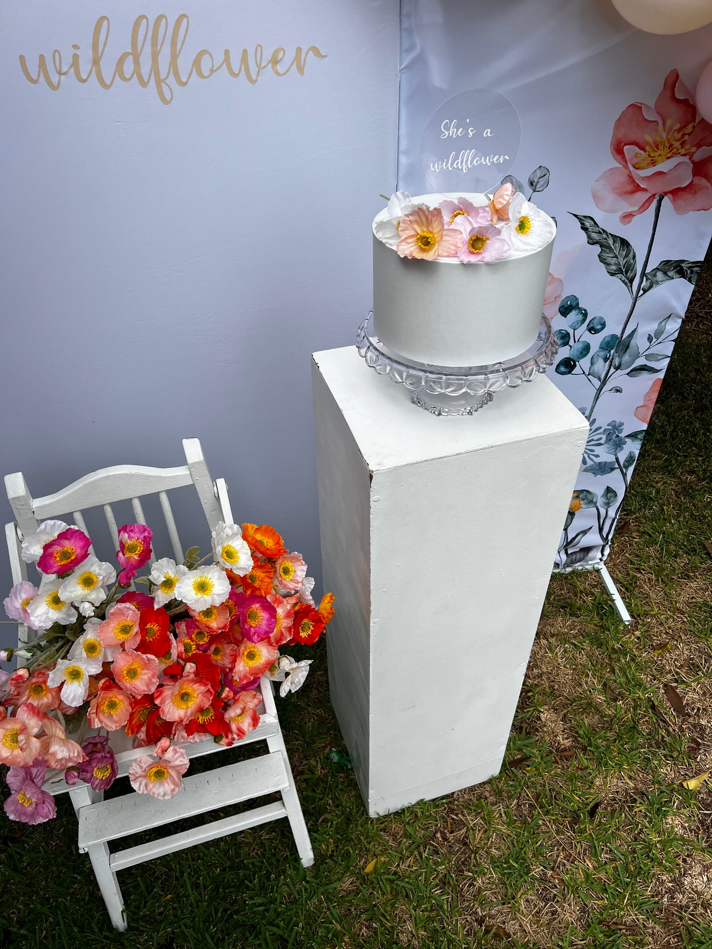 Wildflower half arch