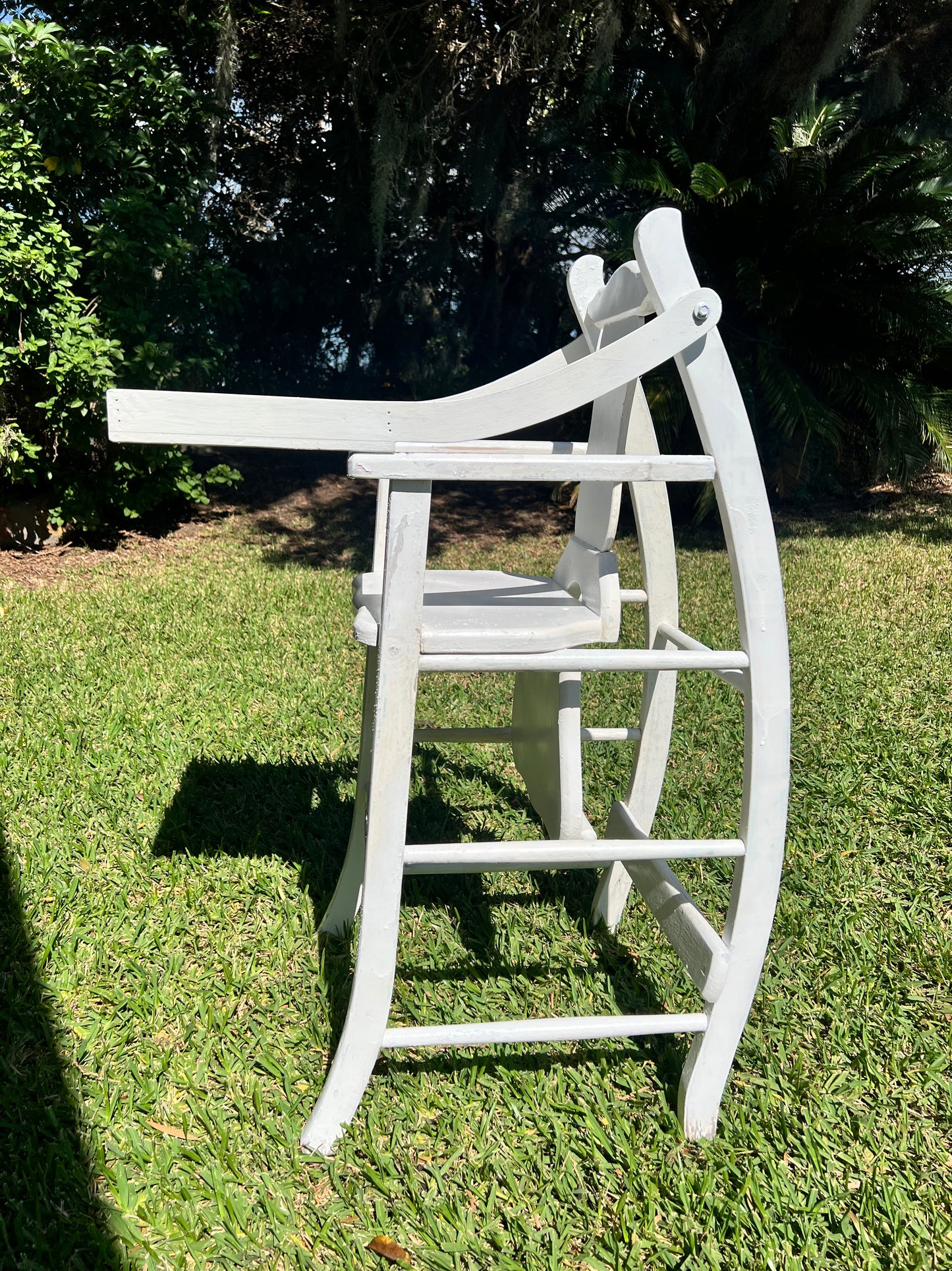 Vintage white highchair