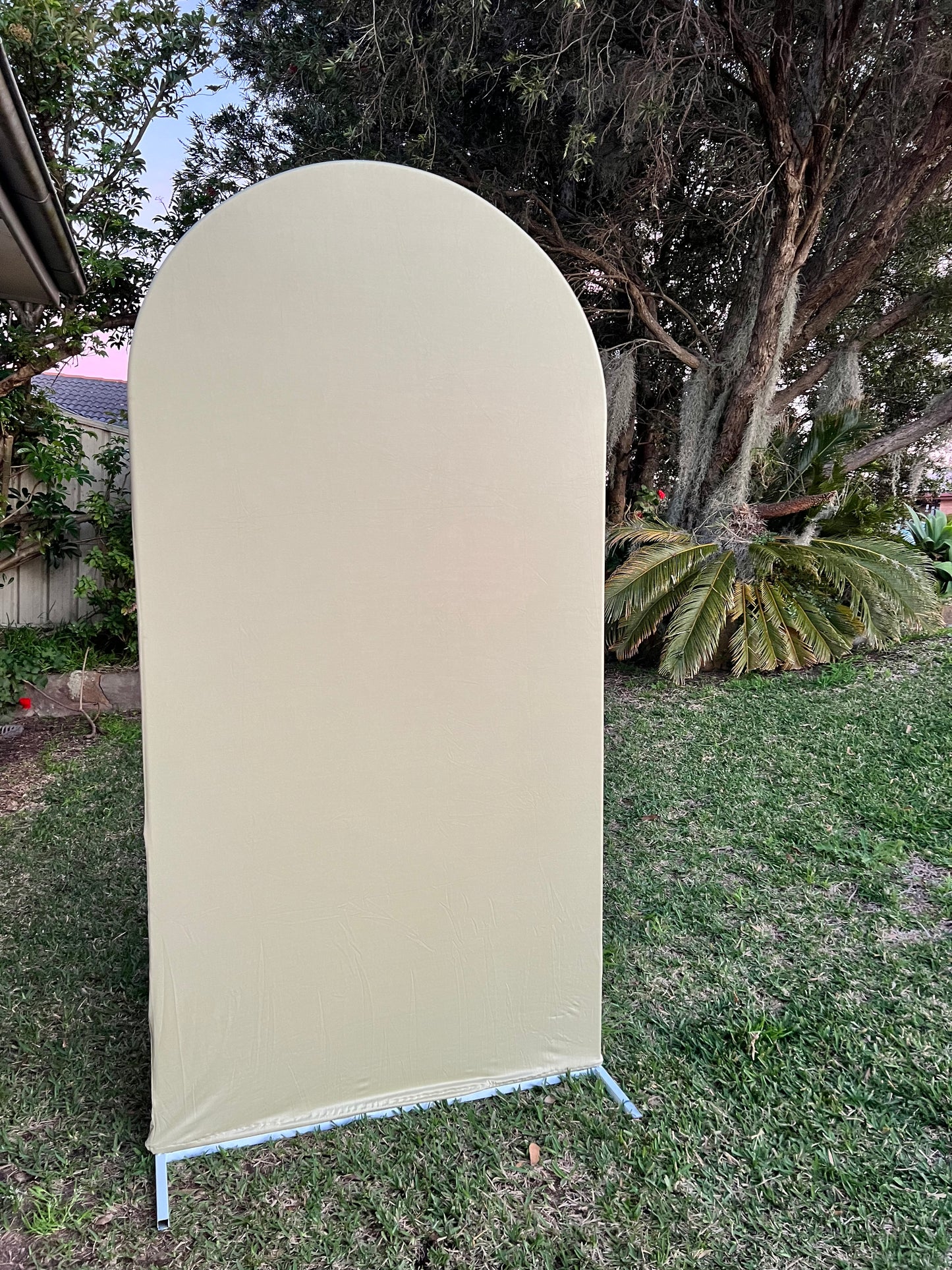 Sage green arch banner only