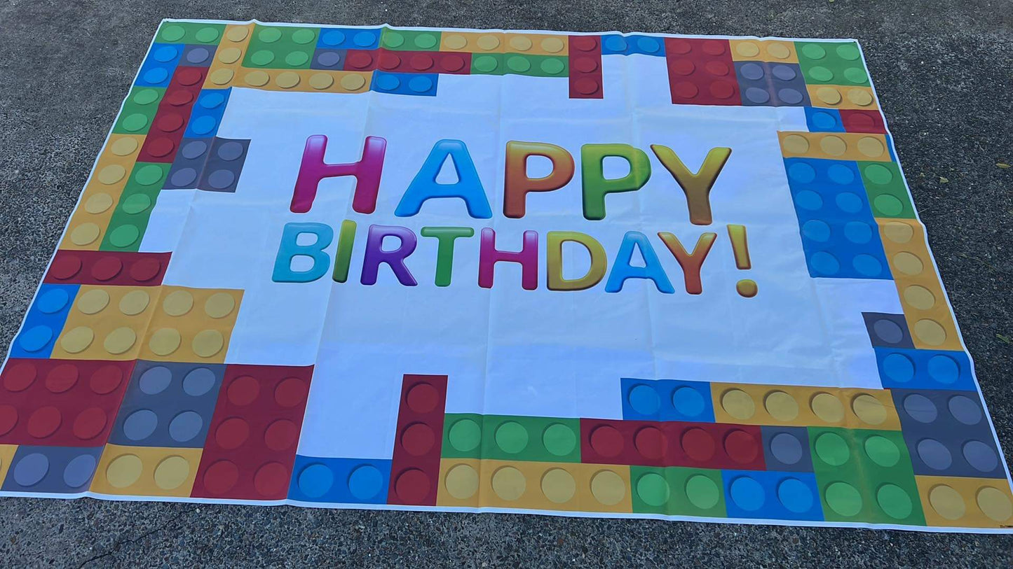 Mini party rectangle banner and backdrop frame or 2 rectangle frames