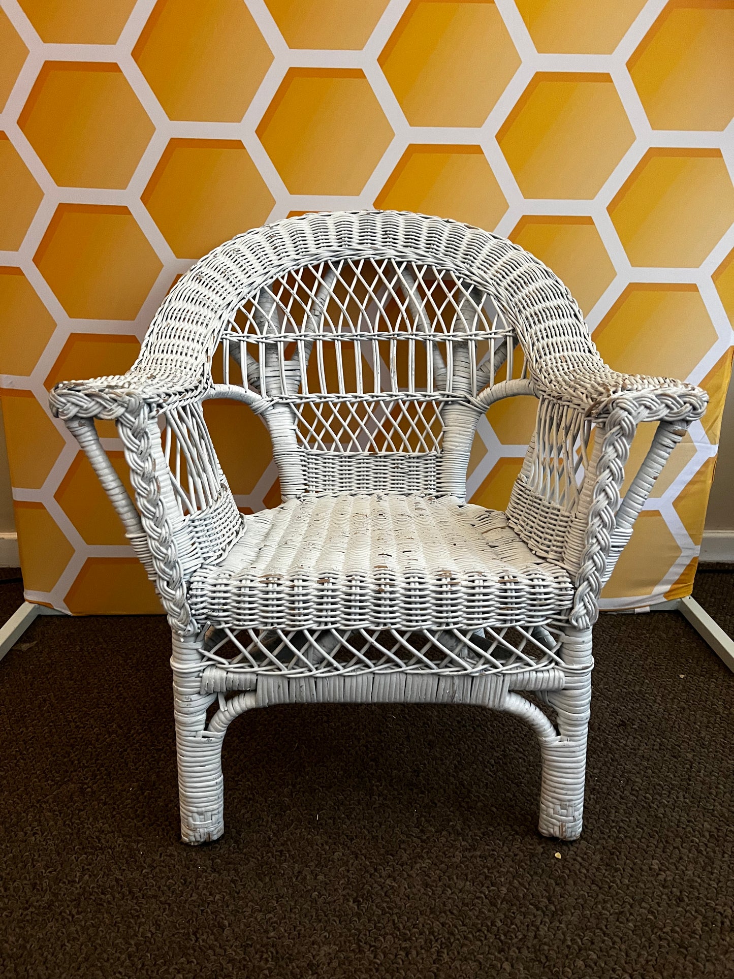 Wicker chair child sized