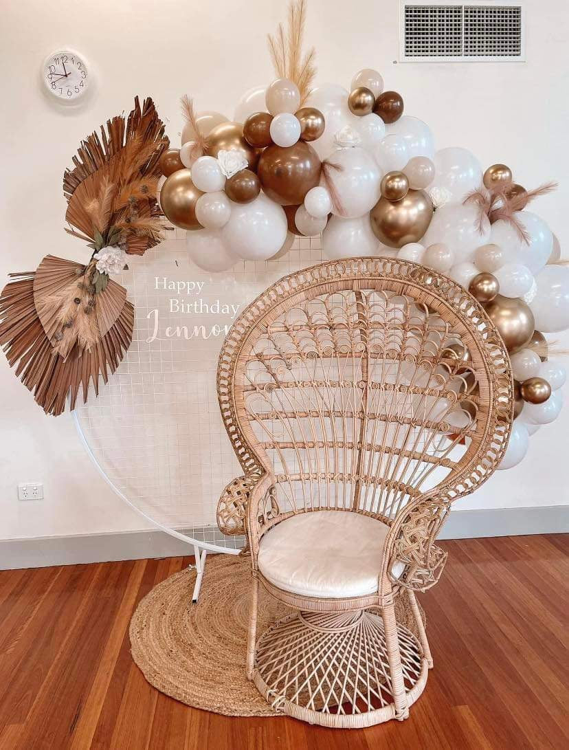 Dried floral arrangements for arch or chair