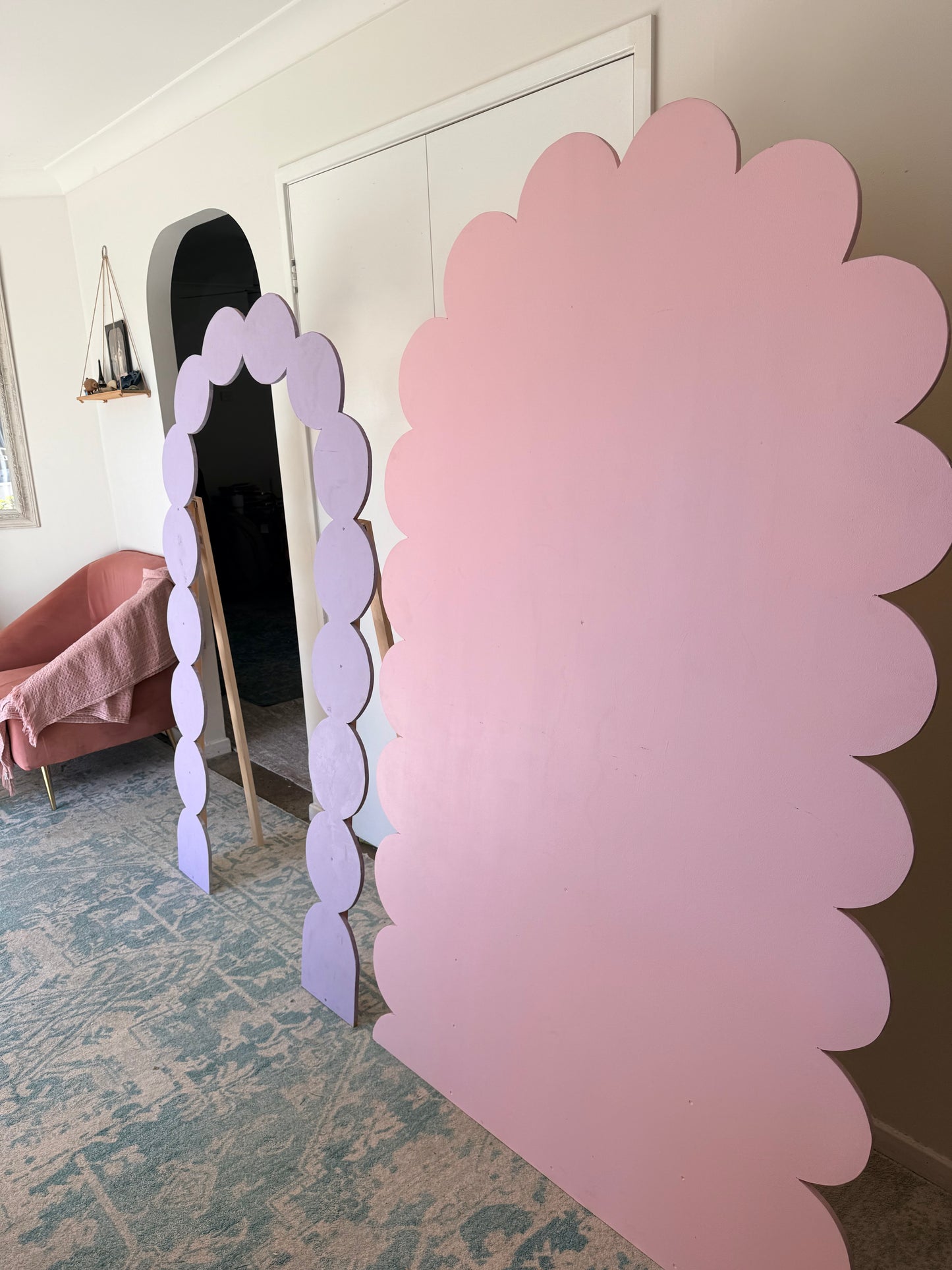 Pink bubble arch
