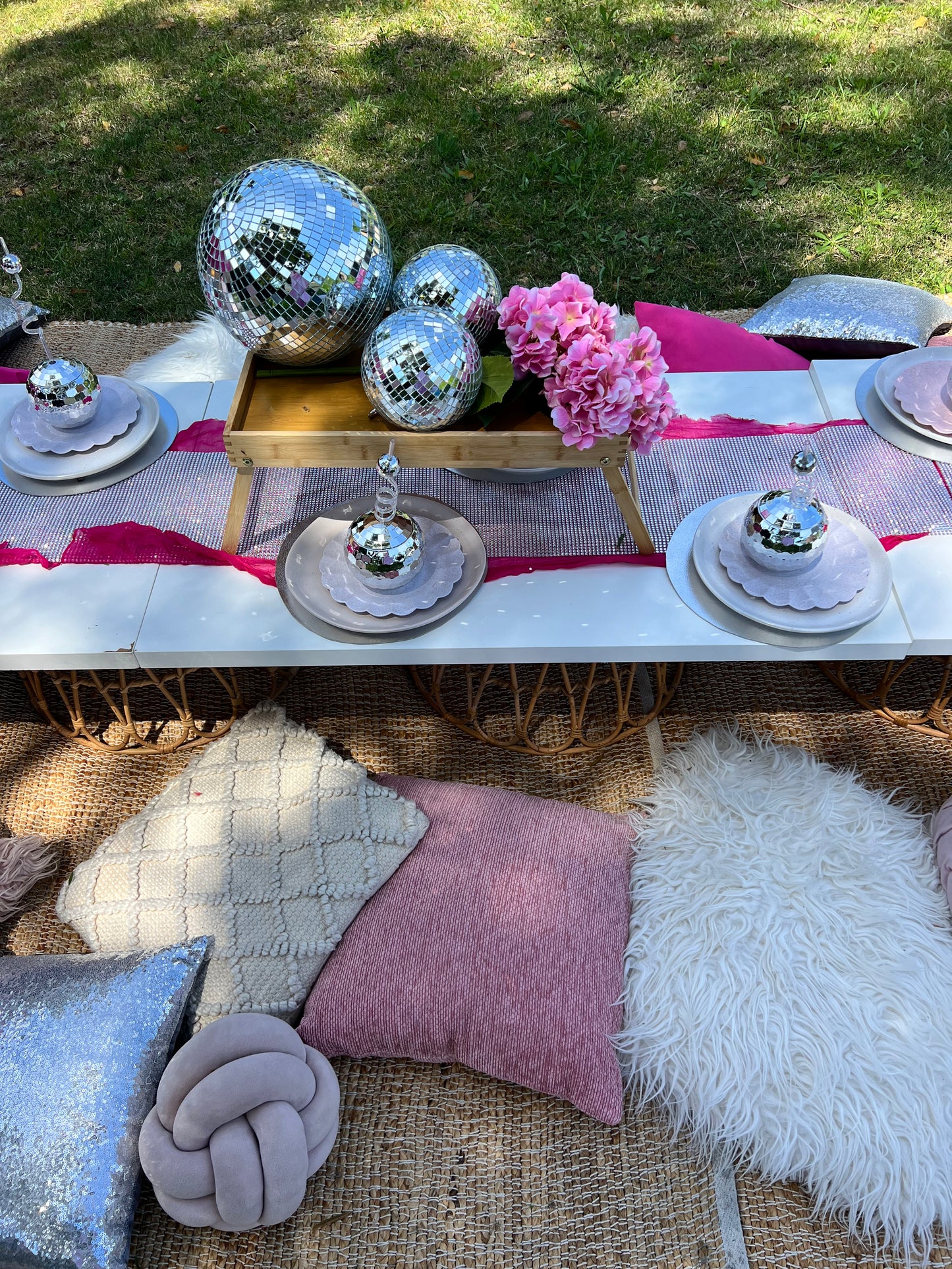 Rugs, table tops, basket bases and cushions only