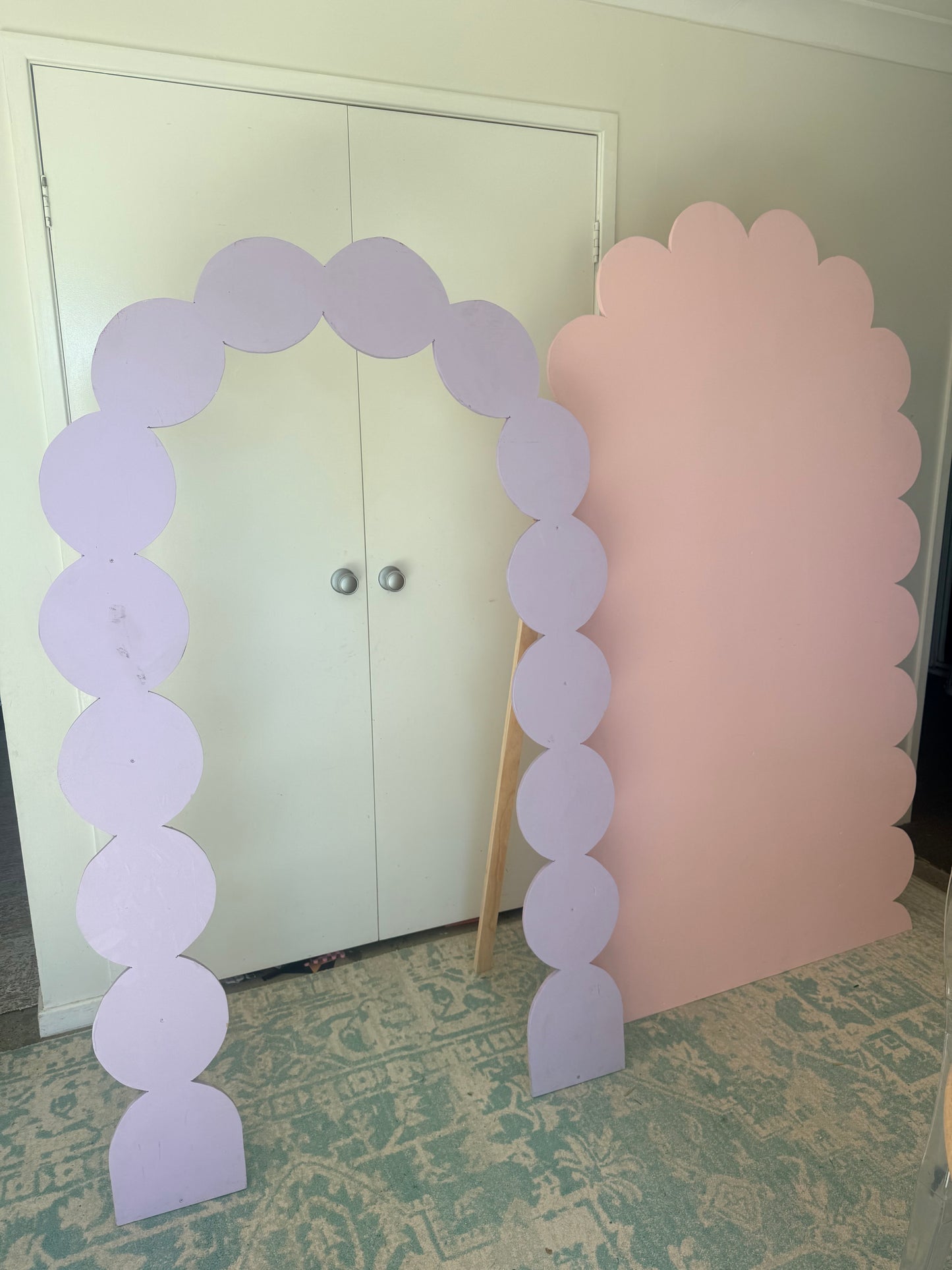 Pink bubble arch