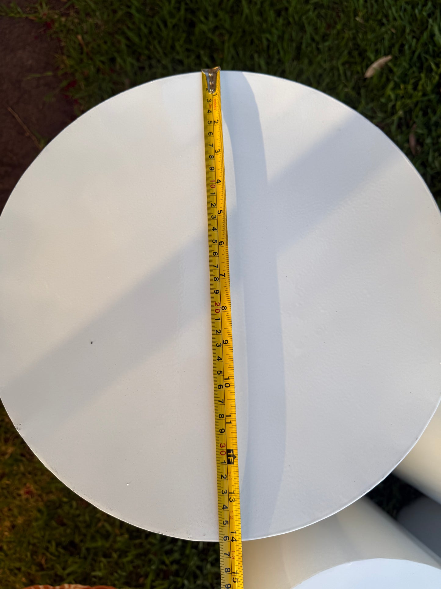 Cylinder white plinths