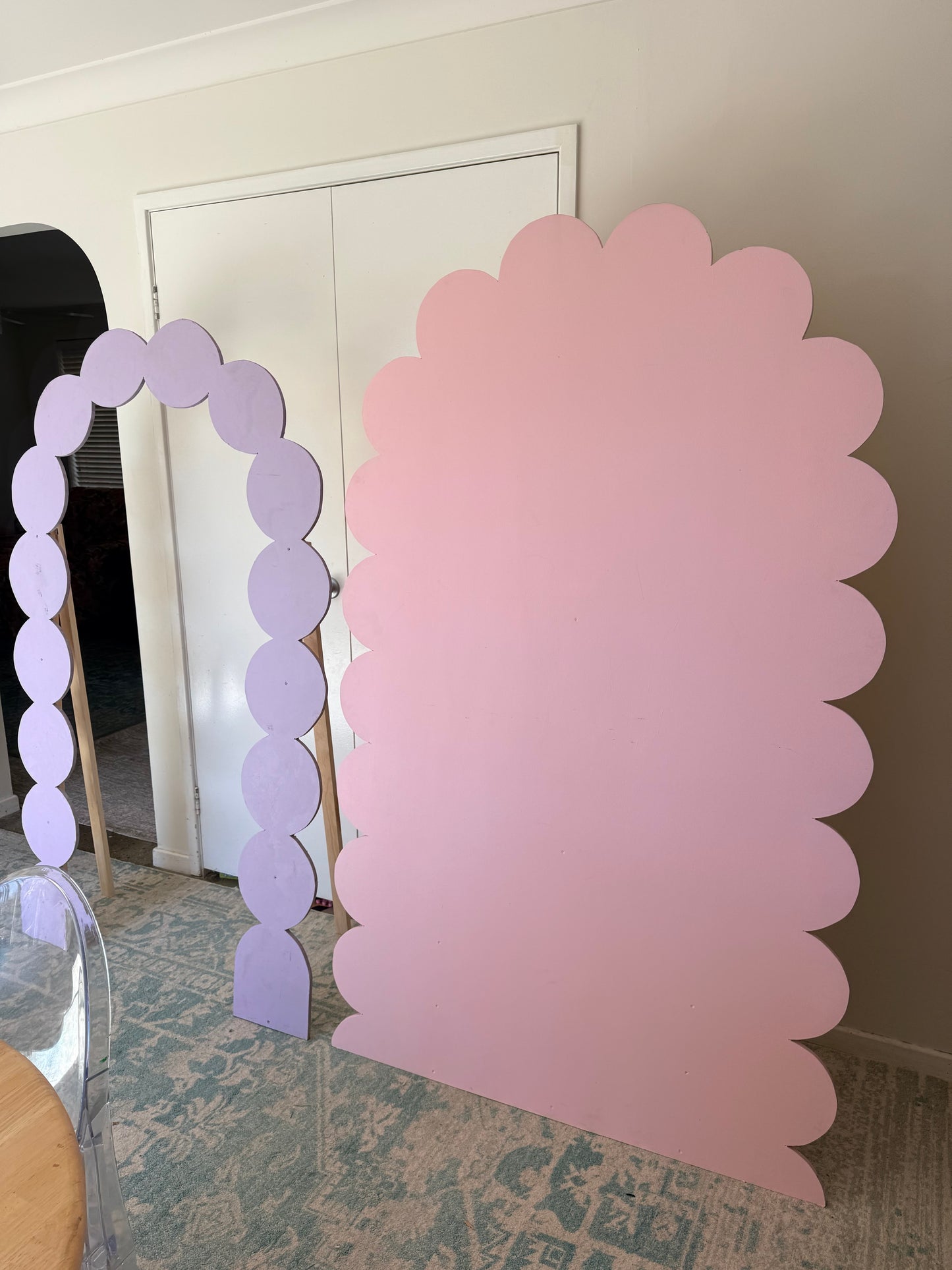 Pink bubble arch