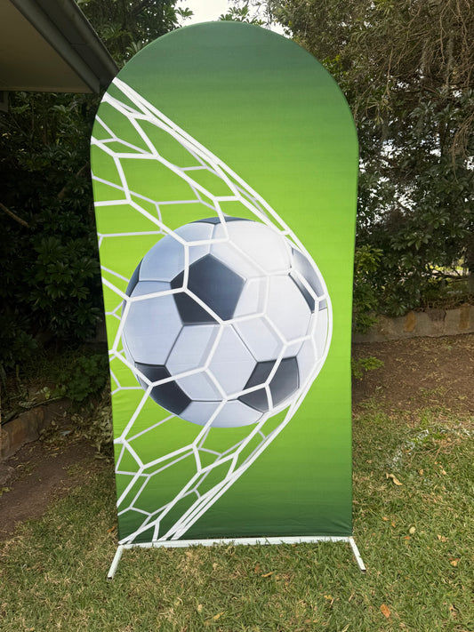 Soccer arch banner