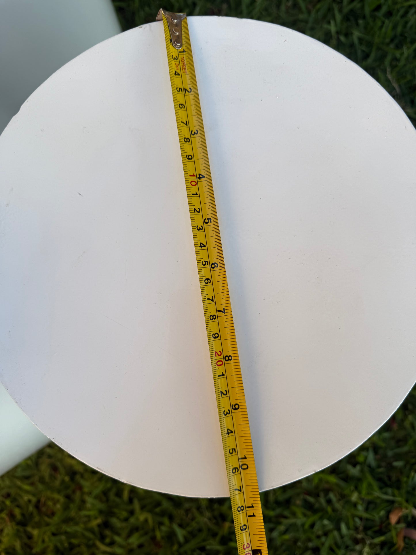 Cylinder white plinths