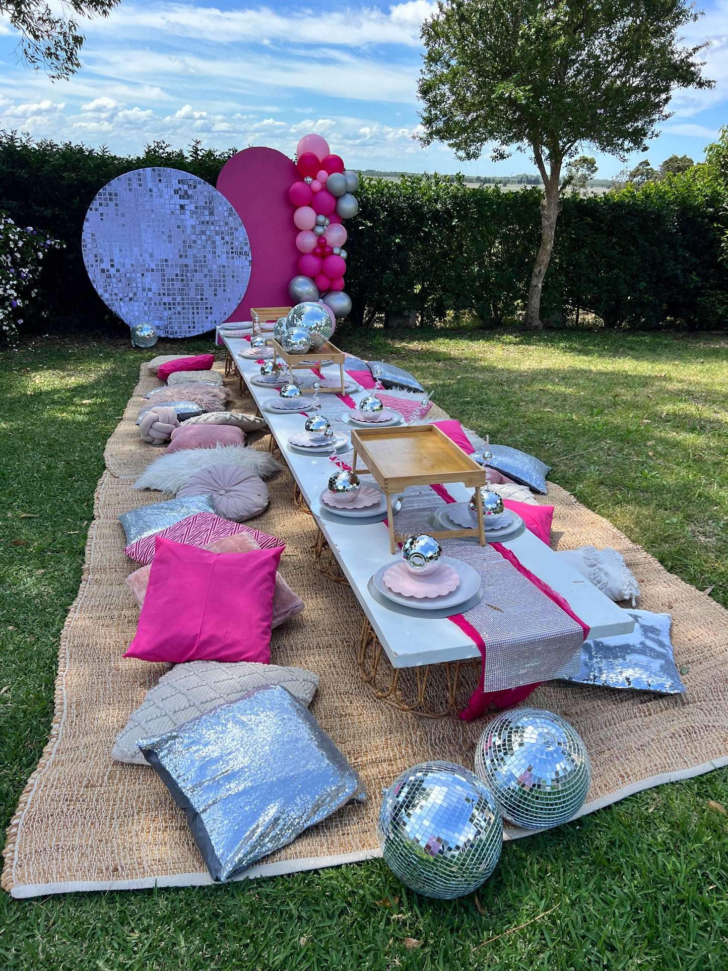 Rugs, table tops, basket bases and cushions only