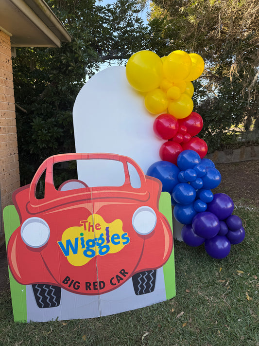 Wiggles car photo prop cut out hire