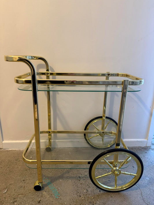 Gold bar cart prop