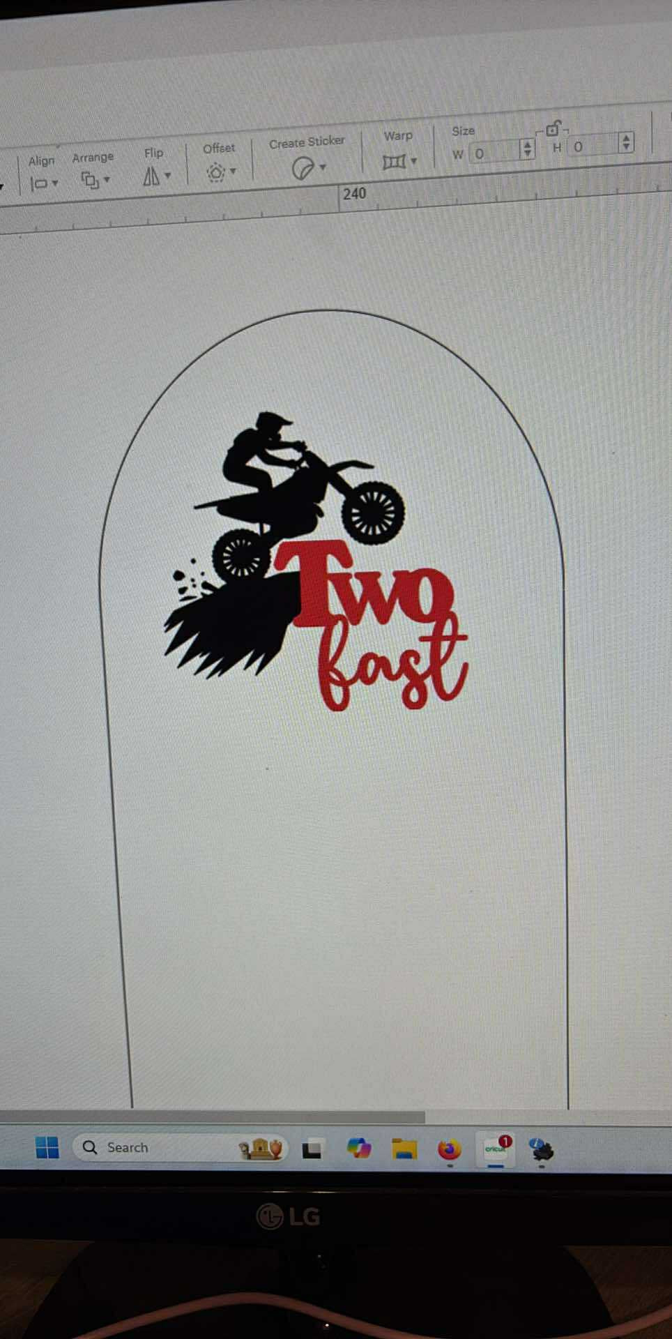 Giant custom sticker