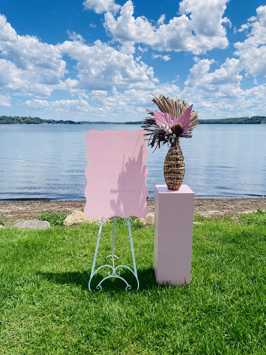 White easel