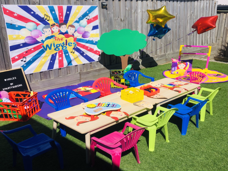 Wiggles table and chairs hotsell