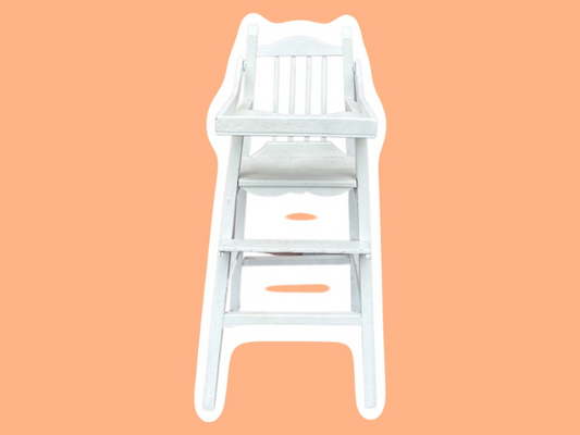 Vintage white highchair